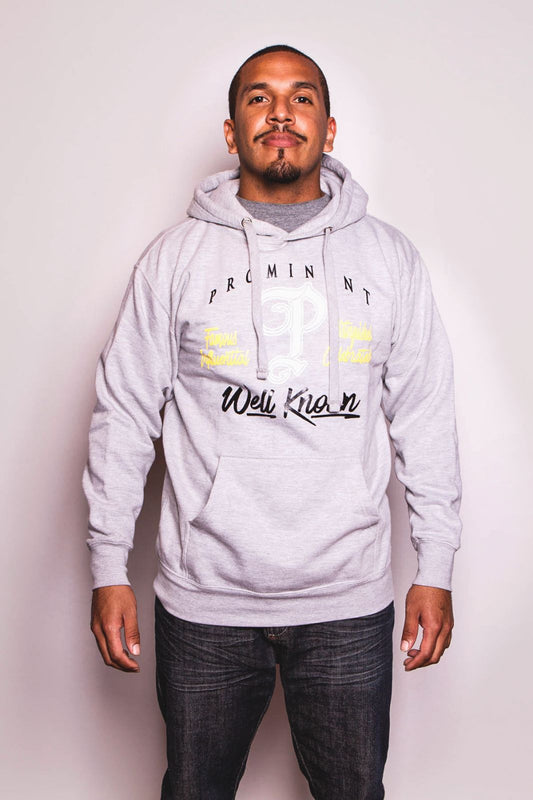 P Branded '23 "Well Known" Hoodie - Grey