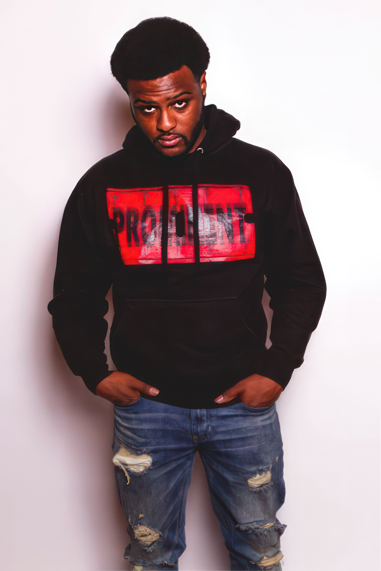 P Branded '23 "RED DISTRICT" Sweatshirt - Black